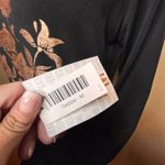 LuLaRoe NWT  Elegant Debbie Dress Metallic Rose Gold Floral SZ M Wedding Holiday Photo 5