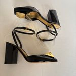 Valentino Garavani  One Stud Patent Leather Block Heel Pumps Black Size EU 37 Photo 6