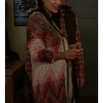 Lucky Brand  Boho South Western Long fringe cardigan S Photo 7