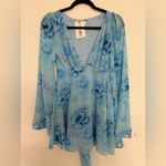 Danielle Guizio  Blue Floral Dress Photo 2