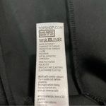 Topshop Women’s Sleeveless Faux Wrap Velvet Jumpsuit Black Size 6 EUC Photo 4