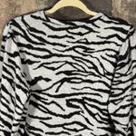 Social Standard By Sanctuary Sweater Woman's Medium Gray Black‎ Puff Sleeve Black Photo 3