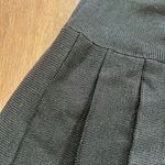 St. John Separates BLACK SANTANA MIXED KNIT PLEATED PULL-ON STRETCH SKIRT Size 6 Photo 1