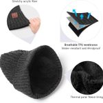 Knit Beanie Winter Hat, Thermal Thick Polar Fleece Snow Skull Cap for Men and Women Photo 3