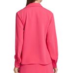 Alexis Cire Pink Collared V-Neck Long Sleeve Blouse Size XL NWT Photo 2