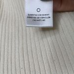 frame denim Frame Ivory Ribbed Knit Structured Stretch Sweater Zipper Cuffs W-789 Sz L Photo 9