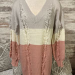 Boutique V-Neck Sweater Dress Photo 2