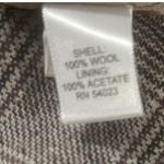 Banana Republic Women's 100% Wool Plaid Mini Skirt Brown Check Button Front 4 Photo 6