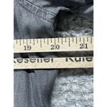 Cloth & Stone  Womens Long Sleeve Laced Back Top Medium Black Gray Tencel Photo 6