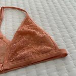 Victoria's Secret Victoria’s Secret Coral Orange Lace Halter Top Bralette Women’s Sz M Medium Photo 2