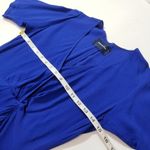 Reformation  Blue Westport Dress High Low V-Neckline Photo 6
