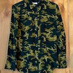Equipment Scarab Camo Green Multi Slim Signature Silk Shirt Photo 3