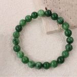 Boutique Elegant Jade Green Beaded Bracelet Photo 1