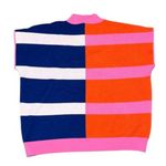 Michelle McDowel Noelle Striped Short Sleeve Dolman Style Sweater Sz Small Pink Photo 4