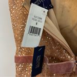 NWT Marchesa Notte Glitter Tulle Cocktail Dress in Rose Pink Gold Size 6 Photo 12