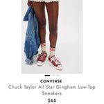 Converse Gingham red low Photo 2