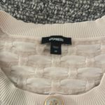 EXPRESS Velvet Textured Cream Cardigan Sz M Photo 7