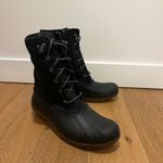 Sperry Women's Black and Brown snow Boots by since 1935 new never worn Photo 2