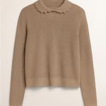 Tahari  Scallop Collar Cardigan With Gold Buttons Photo 2