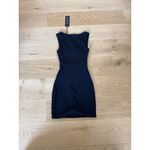 White Fox Boutique White Fox Mini Dress Cut Out Beaded Lock My Heart Up Size XS Black Photo 4