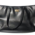 Michael Michael Kors black large leather shoulder bag purse tote Photo 1