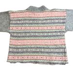 Jeffrey Rogers 1980’s100% Wool Cozy Pink/Gray Snowflake Christmas sweater S M Pink Size M Photo 8