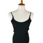 Moussy Vintage Black Ribbed Knit Spaghetti Strap Camisole Tank Top Medium Japan Photo 2