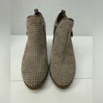 Franco Sarto  Perforated Taupe Ankle Booties size 6.5 Photo 3