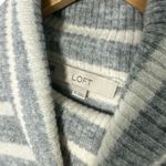 Loft  Turtle Neck Oversized Striped Sweater Photo 3