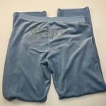 Juicy Couture Y2K OG Bling Logo Velour Track Pants Pastel Turquoise Size XL Photo 6