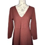Ann Taylor  SIZE 10 Wool Blend Front Seam Long Sleeve A-Line Back Zip Dress Photo 5