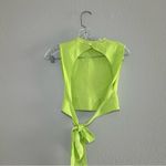 ZARA Neon Green Yellow Crop Top Women’s Small party going out festival dopamine Photo 2