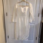 Anthropologie BHLDN Dress The Population Erin Dress white off the shoulder cocktail mini dress Photo 1