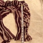 Ceres Beautiful sheer top or swimsuit cover w/ cute tiesâat neck andâgathers. Purple Size M Photo 5