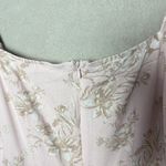 Mi Ami Francesca’s Pink Floral Sheath Dress Puff Sleeve Coquette Cottagecore L Size L Photo 6