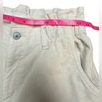 American Eagle Stretch Super High-Waisted Corduroy Paper Bag Barrel. Ivory SZ 2 Photo 4