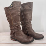 Patrizia Spring Step Museropett Tall Boots Chocolate Brown Faux Fur Lined 10 Photo 2