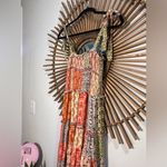 Abel the label Bohemian Multicolor Patchwork Smocked Maxi Dress with Tie Straps Photo 9