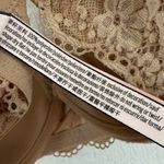 Victoria's Secret  Plunge Bra 36DD Beige Floral Lace Gold‎ Hardware Lingerie Photo 8