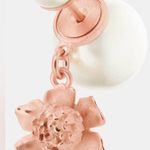 Christian Dior Dior Tribales Earrings Matte Pink-Finish Metal and White Resin Pearls Photo 7