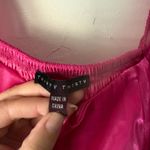 Thirty Thirty Pink Organza Mini Dress Puff Sleeve Square Neck Party Barbie S Photo 3