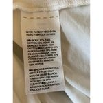 Chico's  size 2 white short sleeve top with textured sleeves NEW Photo 4