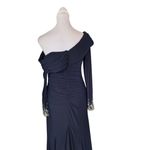 Mac Duggal  - NWT One-Shoulder Long Sleeve Jersey Jewel Wedding Gown Sz 4 Photo 6