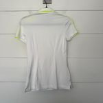 Nike  Golf Women’s XS White Neon Yellow Polo Shirt Golf Photo 3