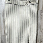 American Vintage Vintage Y2K‎ Sele Pin Stripe Bow Mini Pencil Skirt Officecore Womens Size 1/2 Photo 0