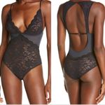Free People Intimately Speed Date Black Lace Bodysuit NWOT Photo 1
