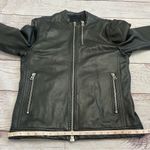 Zadig & Voltaire  Cafe Racer Moto Leather Jacket Black Wolf Size Small Unisex Photo 5