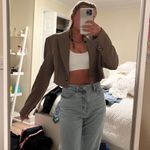 ZARA Cropped Blazer Photo 1