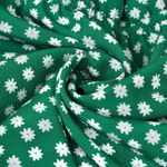 Boutique NEW Green/White Floral Self Tie Long Sleeve Dress Photo 3