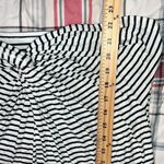 Eyeshadow  medium womens black and white striped top twist front long sleeve NWT Photo 4